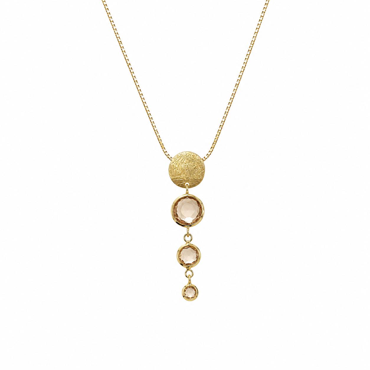 CL VENEZIANA DIAMANTATA CON 3 PIETRE E FORMA SATINATA