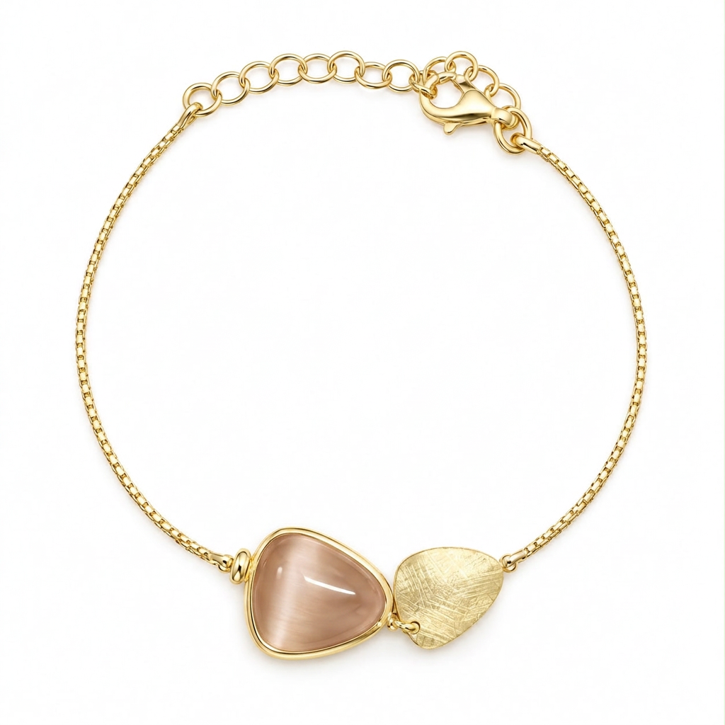 Bracciale con pietra nude