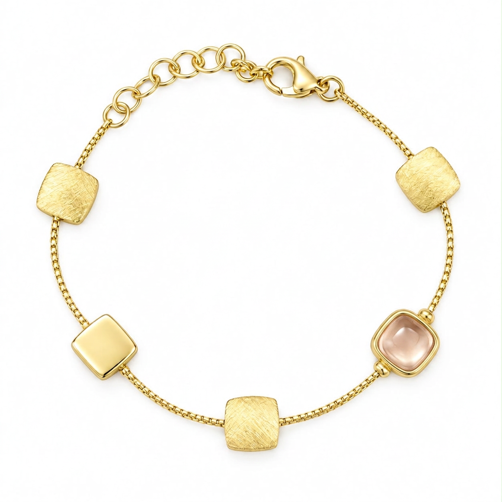 Bracciale con pietra nude
